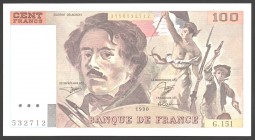 France 100 Francs 1990
P# 154e; № 3756532712; Cripsy; XF