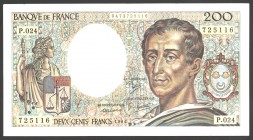 France 200 Francs 1984
P# 155a; № 0473725116; Cripsy; VF