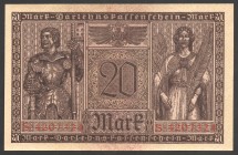 Germany 20 Mark 1918
P# 57; UNC