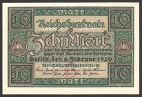 Germany 10 Mark 1920
P# 67a; № B-6310744; UNC