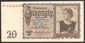 Germany 20 Reichsmark 1939
P# 185; № O-12224468; UNC