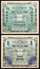 Germany Lot of 1/2 & 1 Mark 1944
P# 191a, 192a