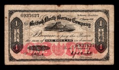 British North Borneo 1 Dollar 1936 Very Rare
P# 28; G937627; F-VF