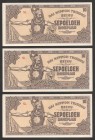 Indonesia Lot of 10 Rupiah 1944
P# 131; Serie SL; AUNC; Japanese Occupation; Set 3 Pcs