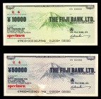 Japan The Fuji Bank 10000-50000 Yen 1970 - 1980 Specimen
Travellers Cheque; XF-AUNC