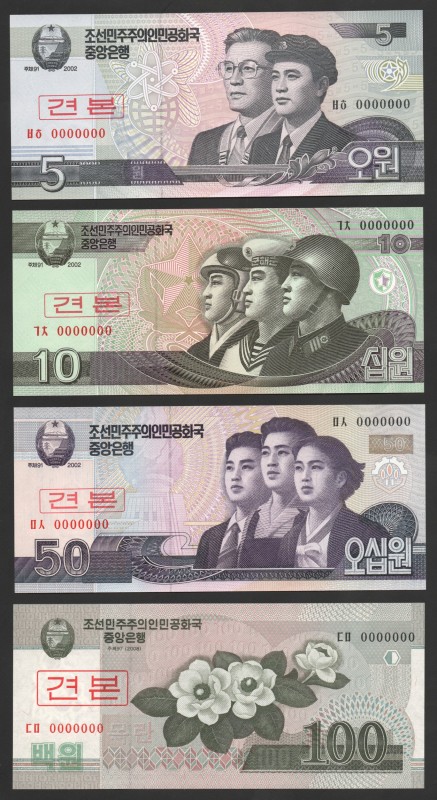 North Korea 5-5000 Won 2002 - 2008 Specimen
UNC; Set 10 Pcs