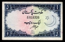 Pakistan 1 Rupie 1953 - 1961
P9; D/54 818326; Old type - not common!; XF