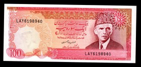Pakistan 100 Rupees 1986
P41; LAY6198940; UNC-