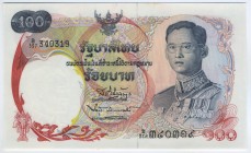 Thailand 100 Baht 1968 (ND) UNC
P# 79a; UNC.