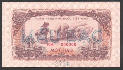 Vietnam 1 Hao 1972 Specimen RARE!
P# 77; № Specimen 2730 NH 000000; UNC; Small Banknote; RARE!