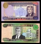 Turkmenistan 5000-10000 Manat 2000 - 2005
P12,16; UNC