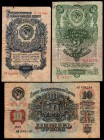 Russia - USSR Lot of 1-3-10 Roubles 1947
Not Common Banknotes