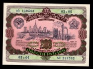 Russia State Loan 200 Roubles 1952
#139583; Not common; UNC-