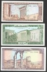 Lebanon Set of 5 Banknotes 1980 - 1988
P# 61-63, 66-67; UNC