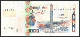 Algeria 1000 Dinars 2018
P# New; UNC