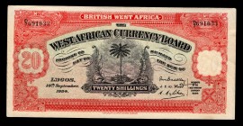 British West Africa 20 Shillings 1934 Counterfeit Rare
P8af; D/7 691033; XF-AUNC