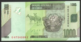 Congo 1000 Francs 2013
P# 101b; UNC