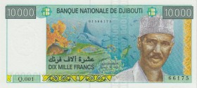 Djibouti 10000 Francs 1999 (ND)
P# 41; Banque Centrale de Djibouti. UNC.