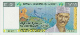 Djibouti 10000 Francs 2005 (ND)
P# 45; Banque Centrale de Djibouti. UNC.