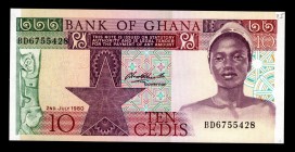 Ghana 10 Cedis 1980
P20b; BD6755428; UNC