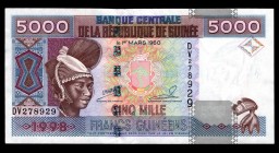 Guinea 5000 Francs 1998
P38; DV278929; UNC