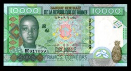 Guinea 10000 Francs 2007
P42a; BD617089; UNC