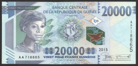 Guinea 20000 Francs 2015
P# 49; UNC-