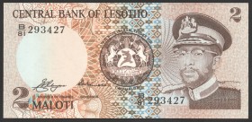 Lesotho 2 Maloti 1979
P# 1a; UNC; "King Moshoeshoe II"