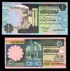 Libya 1/4 & 1/2 Dinar 1991
P57,58; UNC