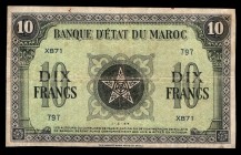 Morocco 10 Francs 1944
P25; X871 797; VF-XF