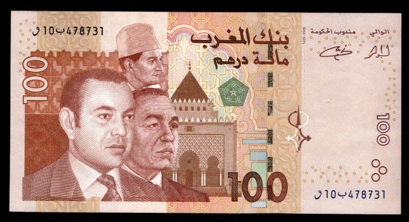 Morocco 100 Dirhams 2002
P7a; 10 478731; UNC