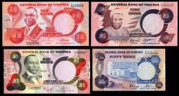 Nigeria 50 Kobo 1-5-10 Naira 1973 - 2004
P14,23-25; UNC