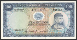 Portuguese Guinea 100 Escudos 1971
P# 45a; UNC; "Nuno Tristão"