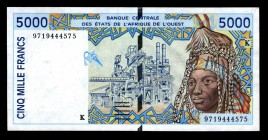 Senegal 5000 Francs 1997
P713K; #9719444575; UNC