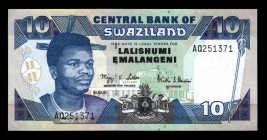 Swaziland 10 Emalangeni 2001
P29a; AQ251371; UNC
