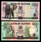 Uganda 500-1000 Shillings 1994
P35,36; UNC