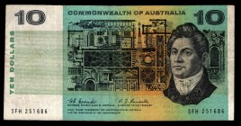 Australia 10 Dollars 1967 Rare
P40b; SFH 251686; Commonwealh of Australia - early edition, rare!; VF-XF