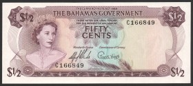 Bahamas 1/2 Dollars 1965
P# 17; № C166849; UNC