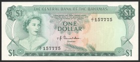 Bahamas 1 Dollar 1974 Rare
P# 35a; № J/1 157775; UNC; Sign. T.B. Donaldson