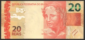 Brazil 20 Reais 2010
P# 255; № FB 0011411223; UNC