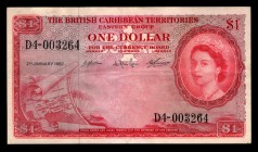 East Caribbean States 1 Dollars 1962
P7c; D4-003264; very nice!; XF