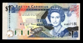 East Caribbean States 10 Dollars 1993
P27l; B085718L; not common!; XF-AUNC