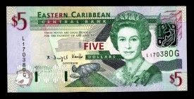 East Caribbean States 5 Dollars 2003
P42g; L170380G; UNC