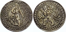 Bohemia Schlick Joachim Taler 1520 (1967) (RESTRIKE)
Silver 21.82g 42mm; Medieval Czechoslovakia Joachim Thaler 1520 Restrike; This is a replica of a...