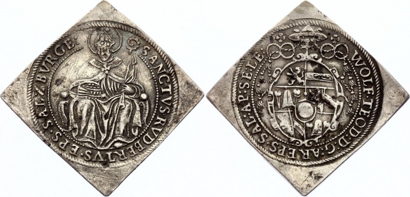 Austria Salzburg 1/4 Thaler 1587 - 1612 (ND) Klippe
Zöttl# 991; Silver 6.86g 30...