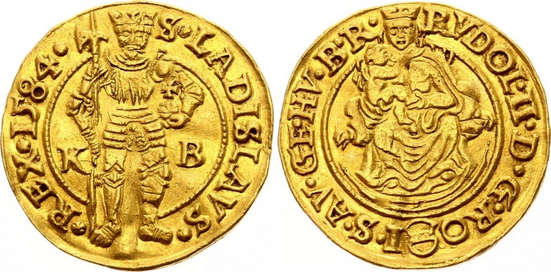 Hungary 1 Ducat / Goldgulden 1584 KB - Kremnitz
F# 63; Huszar# 1002; Gold 3.45g...