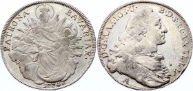 German States Bavaria 1 Konventionsthaler 1774 A
KM# 519.2 With Mintmark; Silver; Maximilian III Joseph