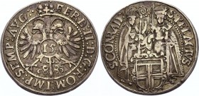 German States Konstanz 15 Kreuzer 1622 (ND)
KM# 112; Silver; Saints Pelagius and Conrad behind city arms