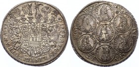 German States Saxe-Gotha-Altenburg Thaler 1691 IT
Sachsen-Gotha (Gotha-Altenburg), Friedrich I. 1675-1691 Taler 1691, Gotha Familientaler. Silver, AU...