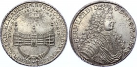 German States Saxe-Meiningen Thaler 1692
Sachsen-Meiningen, Bernhard III., 1680-1706. Taler 1692, auf die Einweihung der Schloßkirche. Silver, UNC, f...